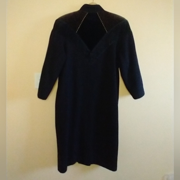 VINTAGE 90s Editions Wool Blend Jewel Tones Long Button Front Coat Size Medium - Picture 3 of 10
